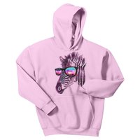 Retro 80s Zebra Shade Kids Hoodie