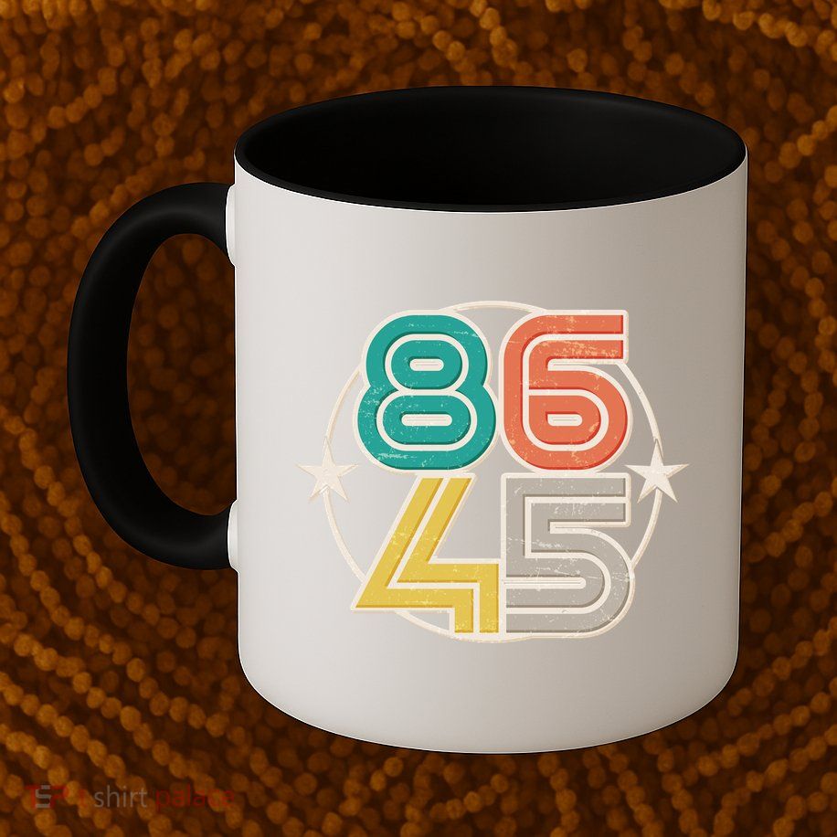 Retro 86 45 Impeach Trump Coffee Mug