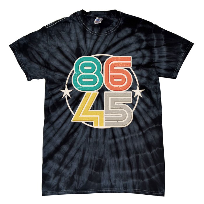 Retro 86 45 Impeach Trump Tie-Dye T-Shirt