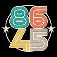 Retro 86 45 Impeach Trump Tie-Dye T-Shirt