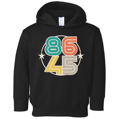Retro 86 45 Impeach Trump Toddler Hoodie
