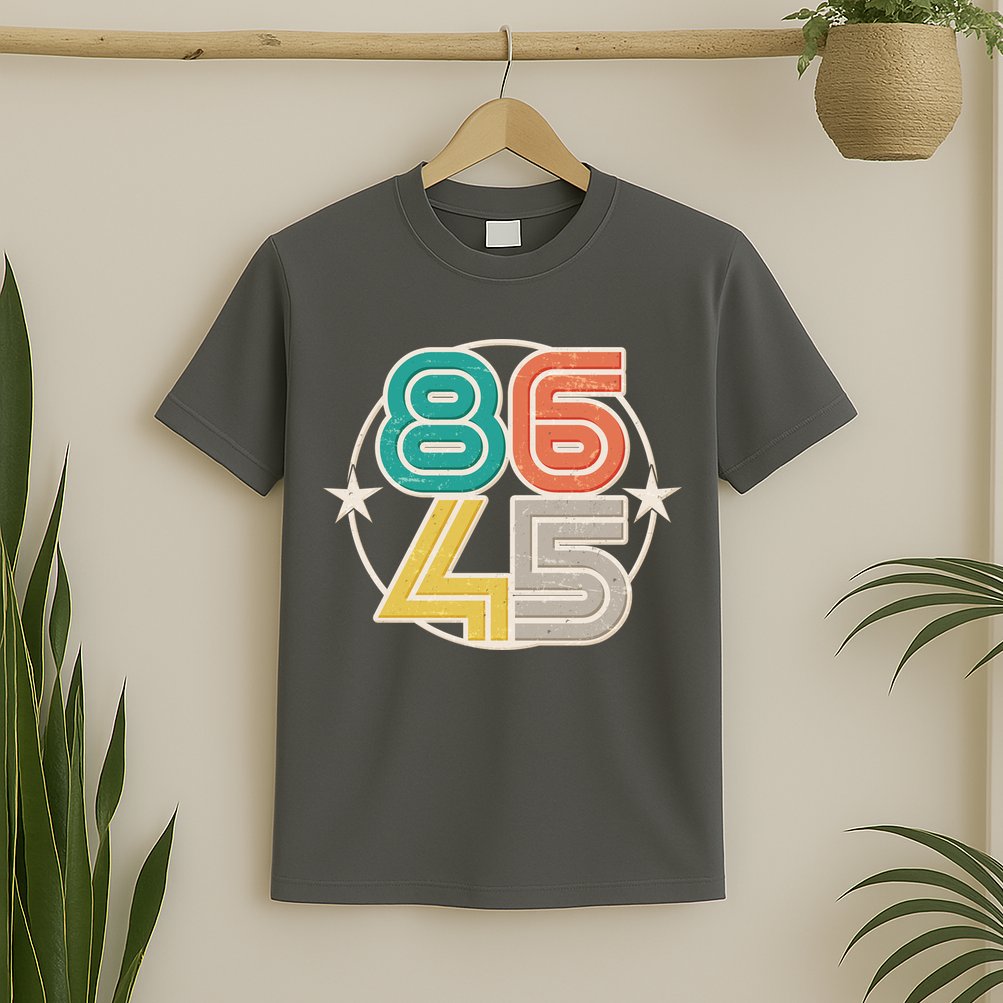 Retro 86 45 Impeach Trump T-Shirt