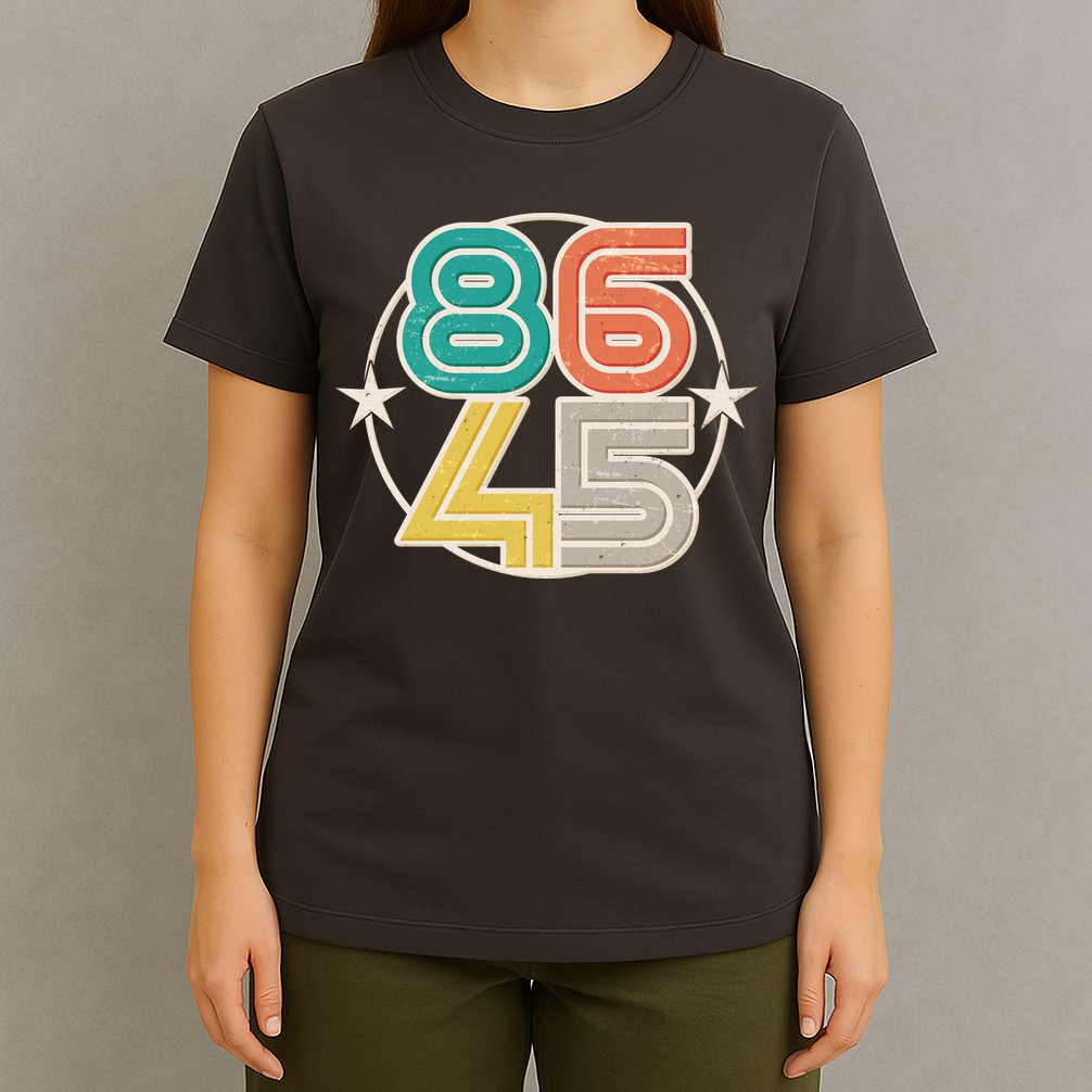 Retro 86 45 Impeach Trump T-Shirt