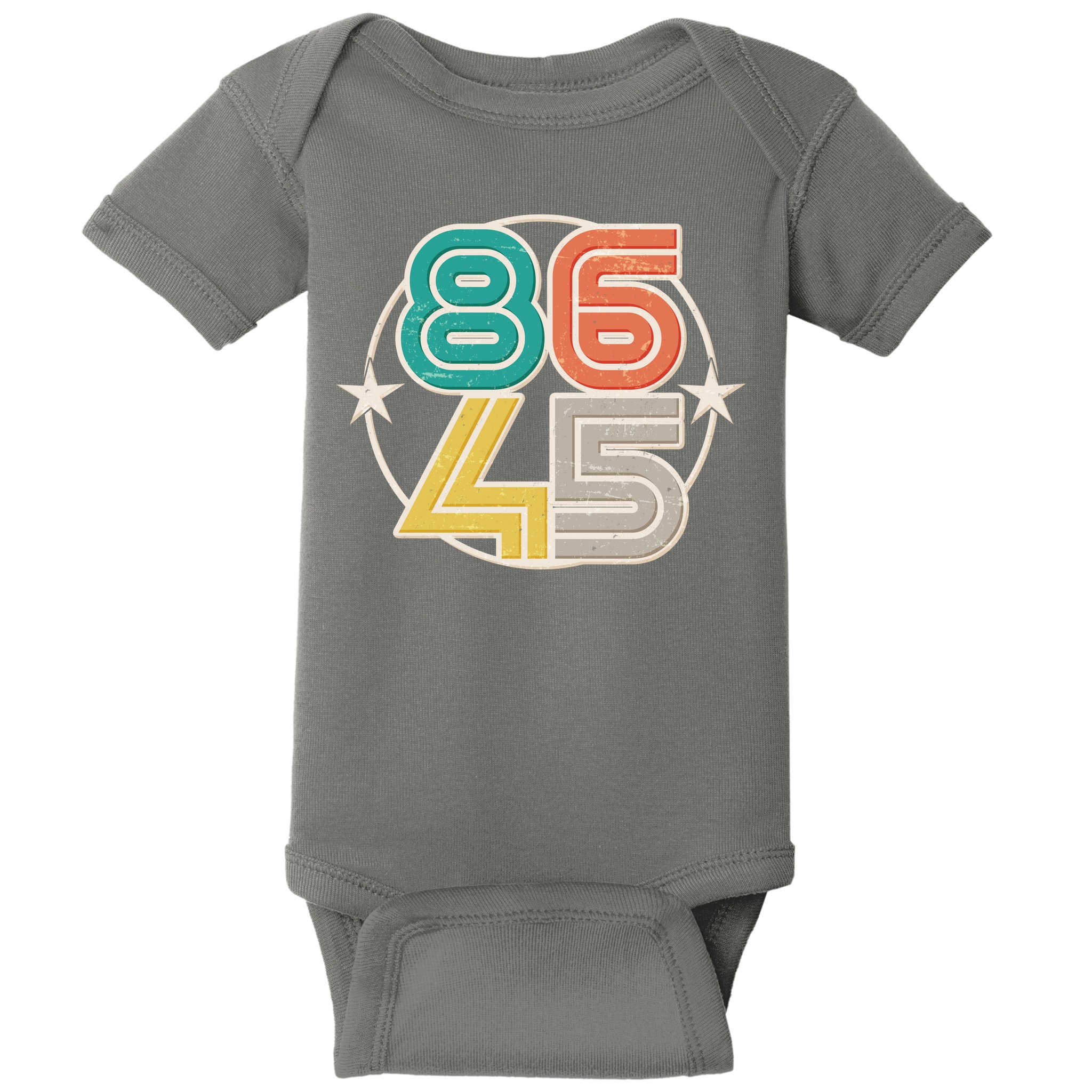 Retro 86 45 Impeach Trump Baby Bodysuit