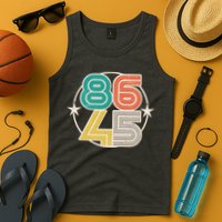 Retro 86 45 Impeach Trump Tank Top