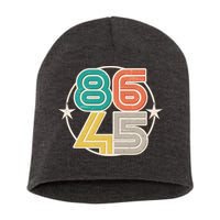 Retro 86 45 Impeach Trump Short Acrylic Beanie
