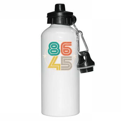 Retro 86 45 Impeach Trump Aluminum Water Bottle