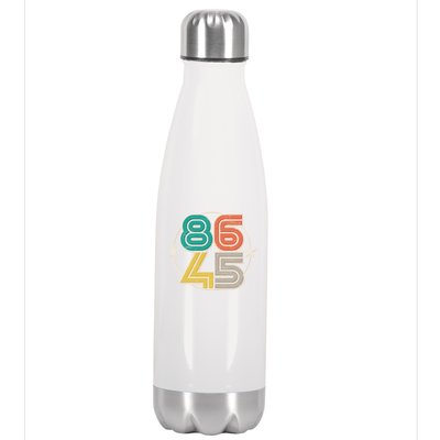 Retro 86 45 Impeach Trump Stainless Steel Insulated Water Bottle