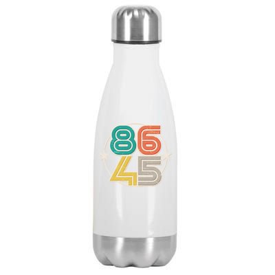 Retro 86 45 Impeach Trump Stainless Steel Insulated Water Bottle