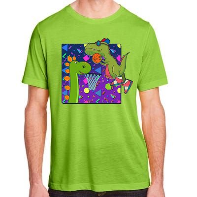 Retro 90's Basketball Dinosaurs Adult ChromaSoft Performance T-Shirt