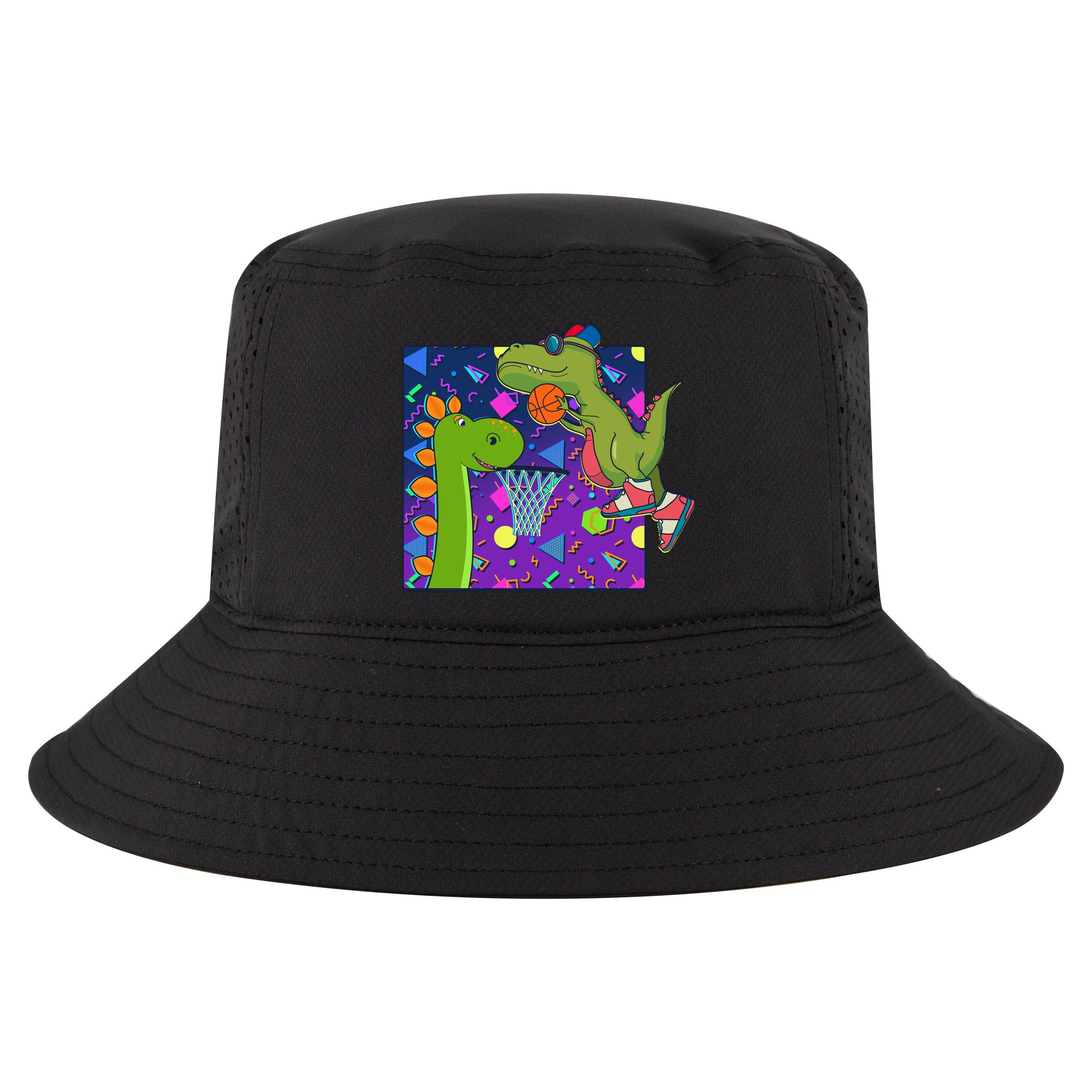 Retro 90's Basketball Dinosaurs Cool Comfort Performance Bucket Hat