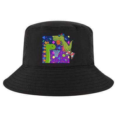 Retro 90's Basketball Dinosaurs Cool Comfort Performance Bucket Hat