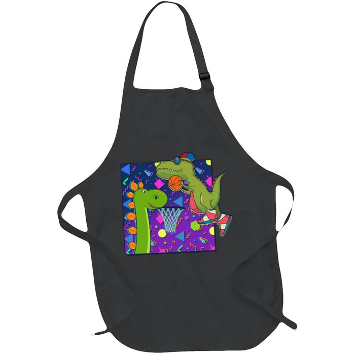 Retro 90's Basketball Dinosaurs Apron