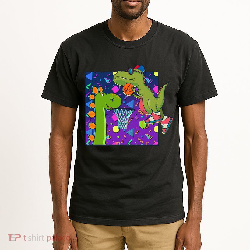 Retro 90's Basketball Dinosaurs Tall T-Shirt