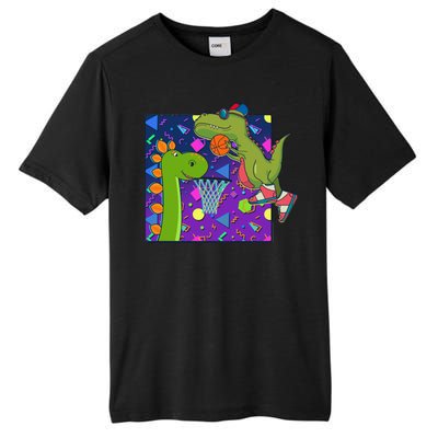 Retro 90's Basketball Dinosaurs Tall Fusion ChromaSoft Performance T-Shirt