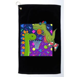 Retro 90's Basketball Dinosaurs Platinum Collection Golf Towel