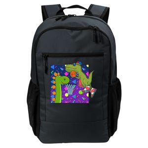 Retro 90's Basketball Dinosaurs Daily Commute Backpack