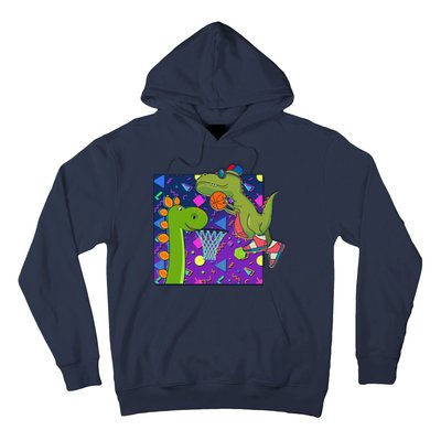 Retro 90's Basketball Dinosaurs Hoodie