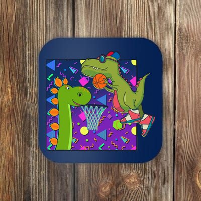 Retro 90's Basketball Dinosaurs Coaster