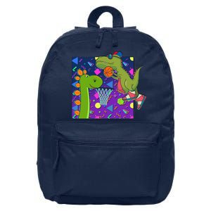 Retro 90's Basketball Dinosaurs 16 in Basic Backpack