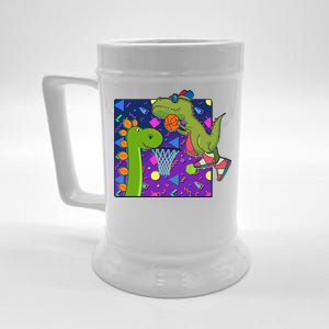 Retro 90's Basketball Dinosaurs Beer Stein