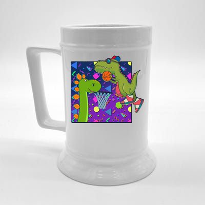 Retro 90's Basketball Dinosaurs Beer Stein