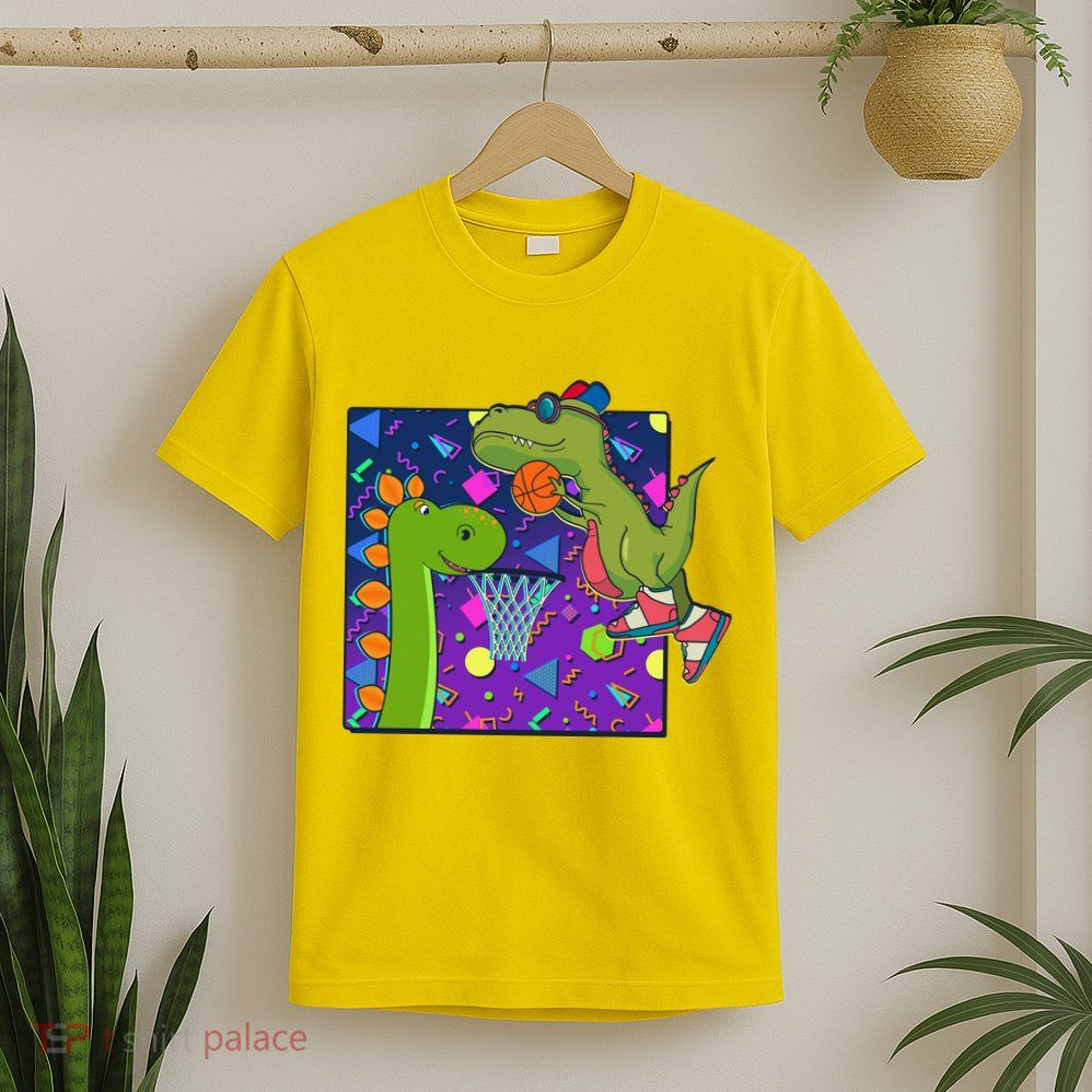 Retro 90's Basketball Dinosaurs T-Shirt