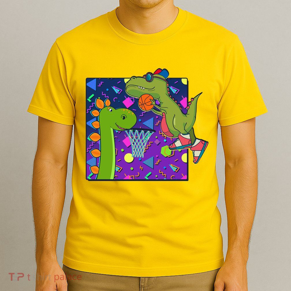 Retro 90's Basketball Dinosaurs T-Shirt