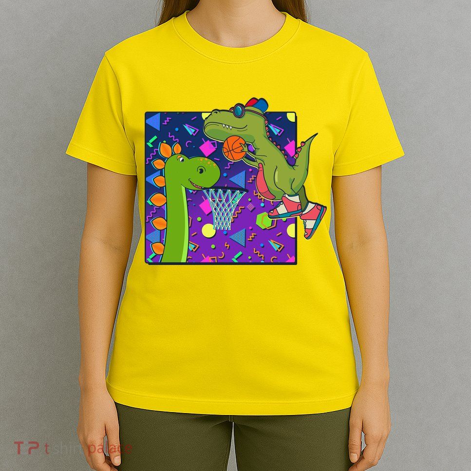 Retro 90's Basketball Dinosaurs T-Shirt