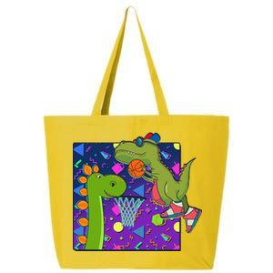 Retro 90's Basketball Dinosaurs 25L Jumbo Tote