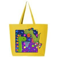 Retro 90's Basketball Dinosaurs 25L Jumbo Tote