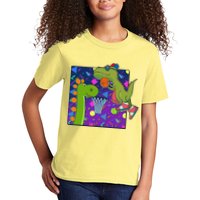Retro 90's Basketball Dinosaurs Kids T-Shirt