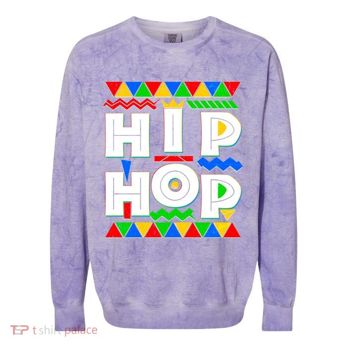 Retro 90's Hip Hop Colorblast Crewneck Sweatshirt