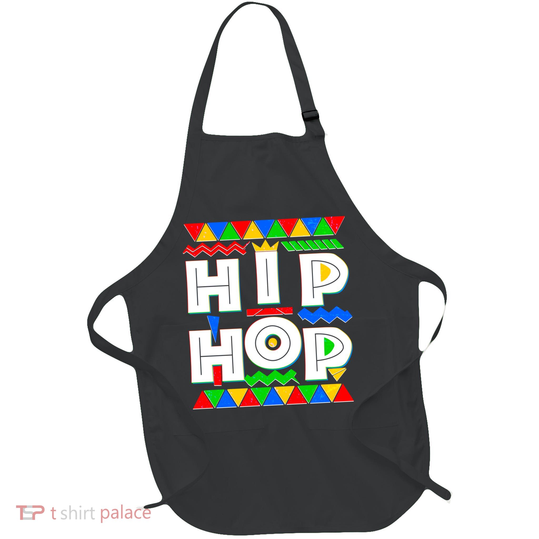 Retro 90's Hip Hop Full-Length Apron With Pockets