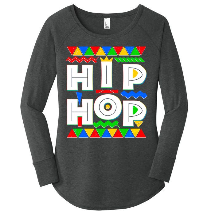 Retro 90's Hip Hop Women's Perfect Tri Tunic Long Sleeve Shirt