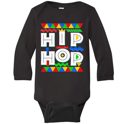 Retro 90's Hip Hop Baby Long Sleeve Bodysuit