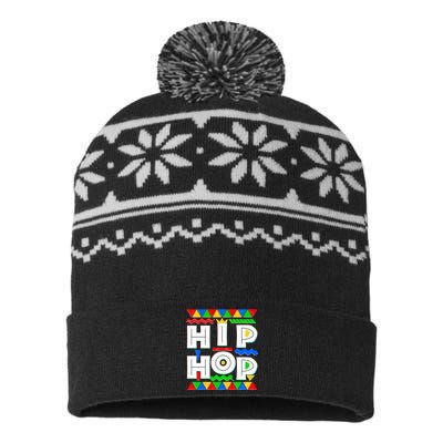 Retro 90's Hip Hop USA-Made Snowflake Beanie