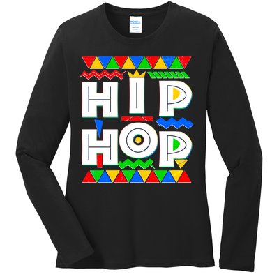 Retro 90's Hip Hop Ladies Long Sleeve Shirt