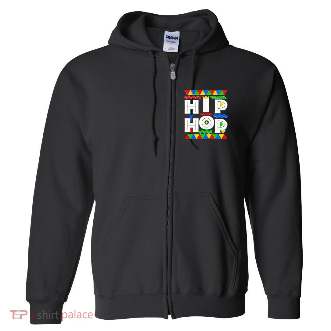 Retro 90's Hip Hop Full Zip Hoodie