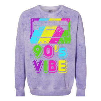 Retro 90's Vibe Vintage Colorblast Crewneck Sweatshirt