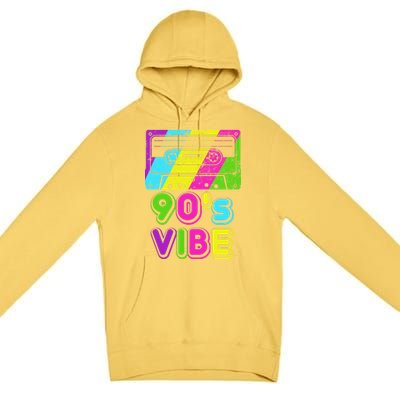 Retro 90's Vibe Vintage Premium Pullover Hoodie