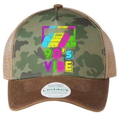 Retro 90's Vibe Vintage Legacy Tie Dye Trucker Hat