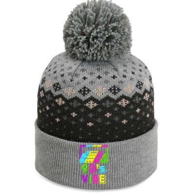 Retro 90's Vibe Vintage The Baniff Cuffed Pom Beanie