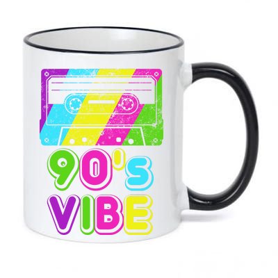 Retro 90's Vibe Vintage 11oz Black Color Changing Mug