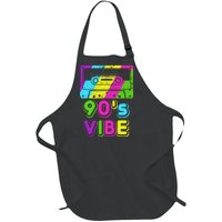 Retro 90's Vibe Vintage Full-Length Apron With Pockets