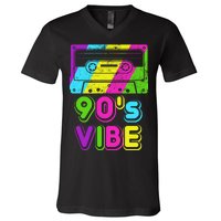 Retro 90's Vibe Vintage V-Neck T-Shirt