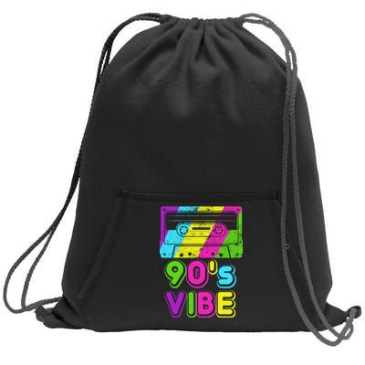 Retro 90's Vibe Vintage Sweatshirt Cinch Pack Bag