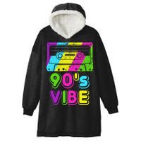 Retro 90's Vibe Vintage Hooded Wearable Blanket