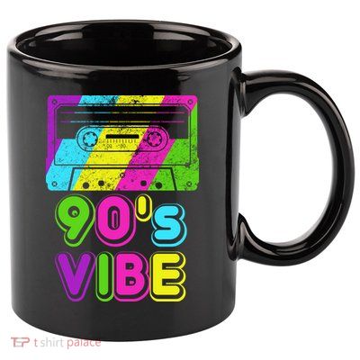 Retro 90's Vibe Vintage 11oz C Handle Ceramic Mug