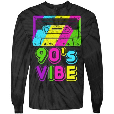 Retro 90's Vibe Vintage Tie-Dye Long Sleeve Shirt